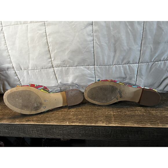 Marc Fisher Knotted Tropical Slide Sandal size 6 - Picture 3 of 3